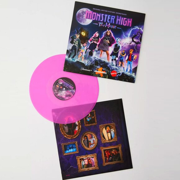 MATTEL MONSTER HIGH THE MOVIE MOTION PICTURE SOUNDTRACK EXCLUSIVE PURPLE VINYL - Picture 2 of 3